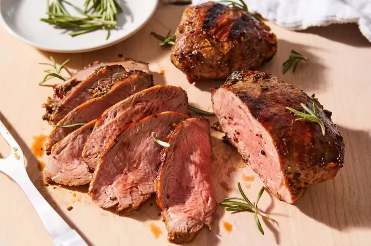 The Fireplace Shop & Grill Center at West Sport - Grilled Leg of Lamb with Garlic and Rosemary