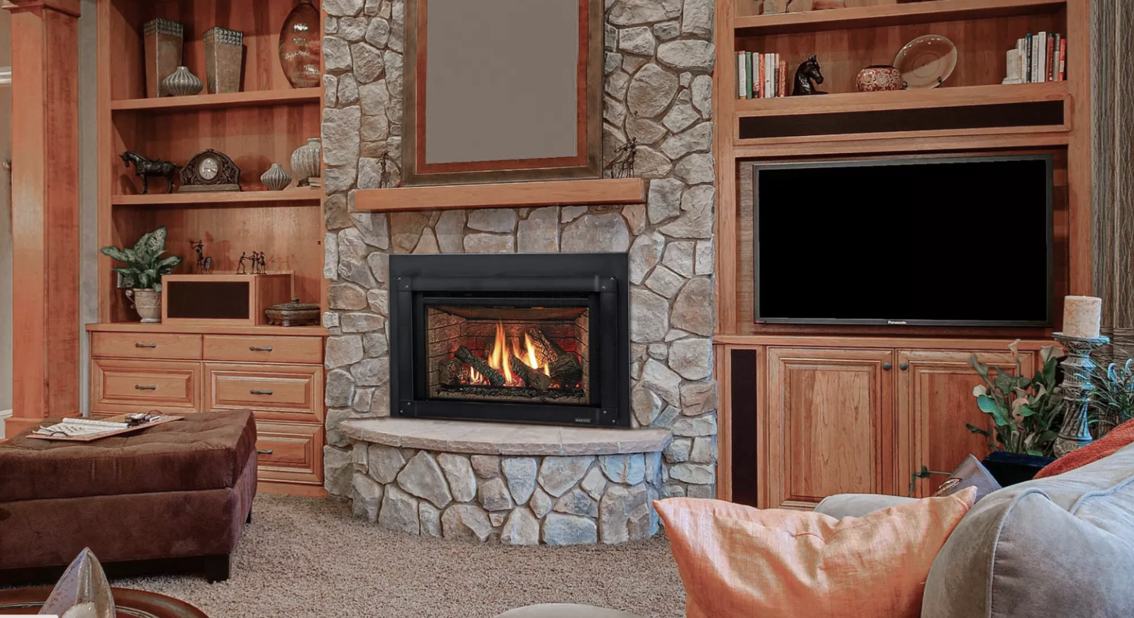 The Fireplace Shop and Grill Center at West Sport in Sudbury -  Majestic Trilliant Gas Fireplace Insert