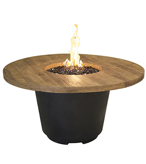 Cosmopolitan Round Firetable - French Barrel Oak